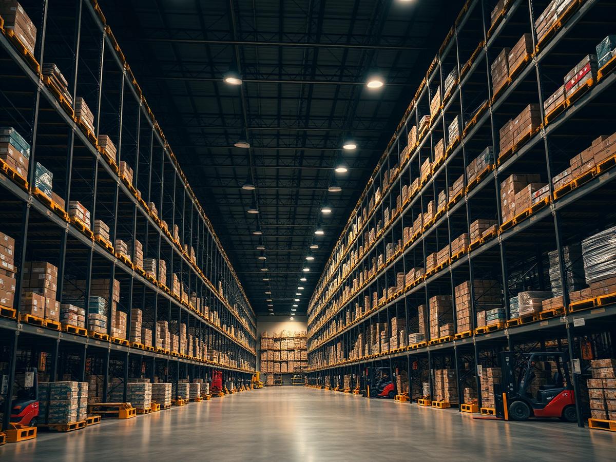 Interior de centro de distribuição